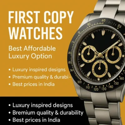 "Luxury first copy wristwatches with metal and leather straps – 2025 collection"
