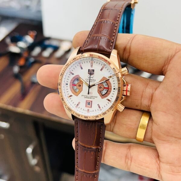 Tag Heuer 17 Calibre First Copy Leather Watch | Premium Quality