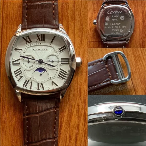 Cartier Super Slim Brown First Copy Watch (4) Cartier Super Slim Brown First Copy Watch