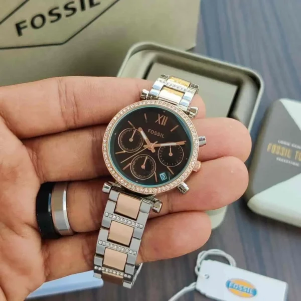 Fossil Carlie ES4542 First Copy Watch (1) Fossil Carlie ES4542 First Copy Watch