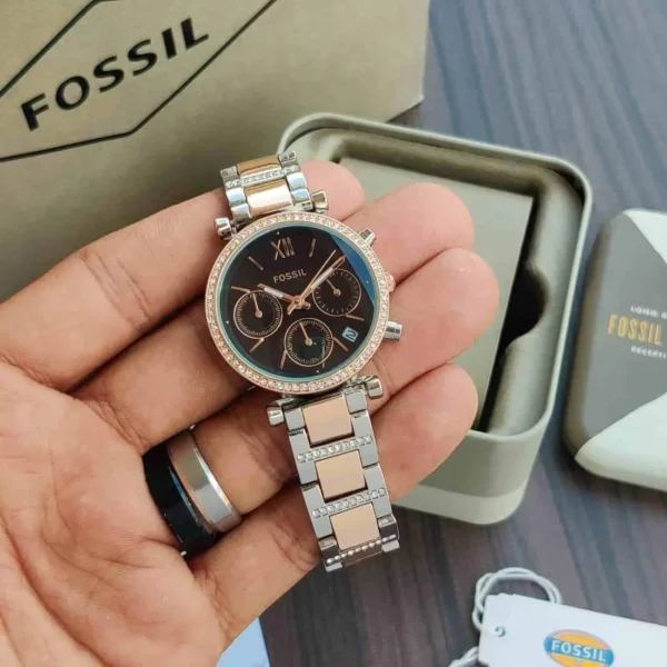Fossil Carlie ES4542 First Copy Watch (3) Fossil Carlie ES4542 First Copy Watch