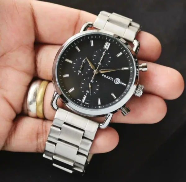 Fossil FS 5400 Black Dial First Copy Watch (1) Fossil FS 5400 Black Dial First Copy Watch