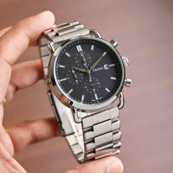 Fossil FS 5400 Black Dial First Copy Watch (3) Fossil FS 5400 Black Dial First Copy Watch