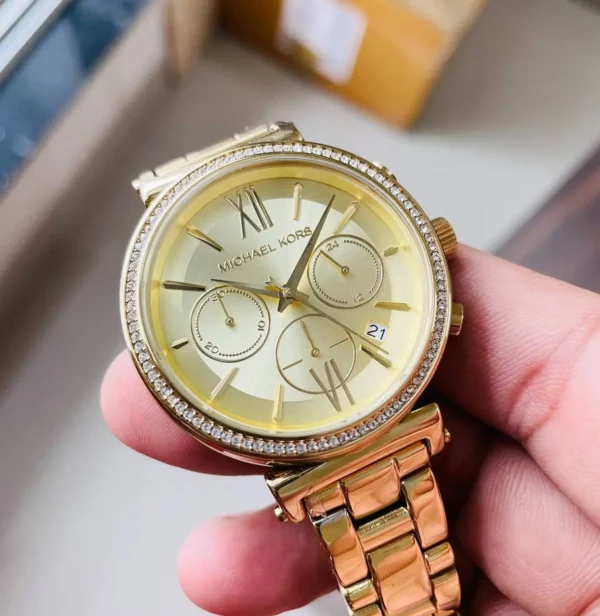 Michael Kors Sofie Gold First Copy Watch (2) Michael Kors Sofie Gold First Copy Watch