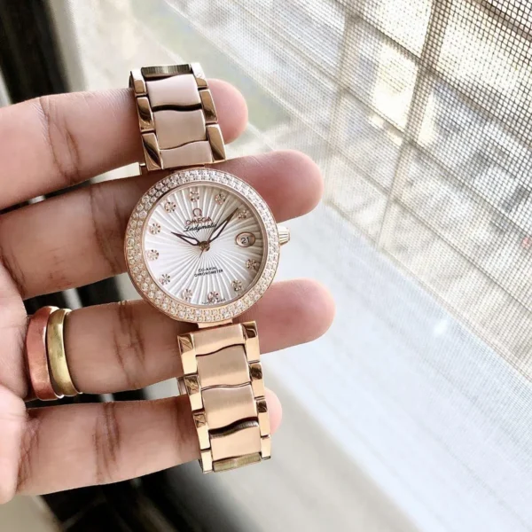 Omega Ladymatic Rosegold First Copy Watch (1) Omega Ladymatic Rosegold First Copy Watch