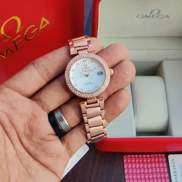 Omega Ladymatic Rosegold First Copy Watch (3) Omega Ladymatic Rosegold First Copy Watch