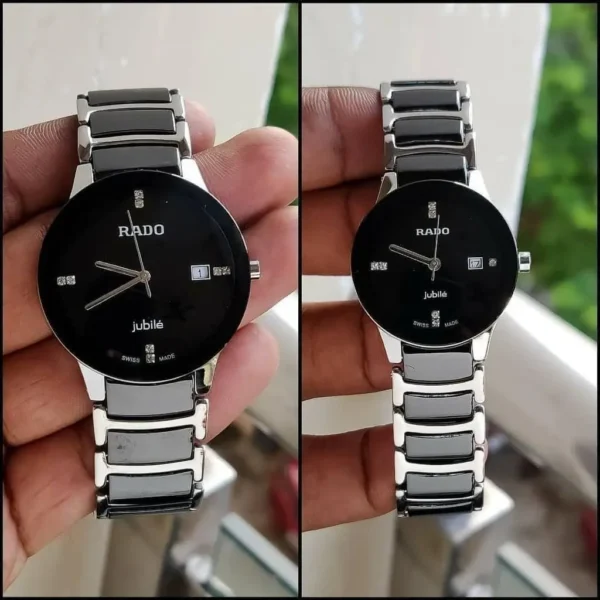 Rado Jubile Black & Silver Couple First Copy Rado Jubile Black & Silver Couple First Copy