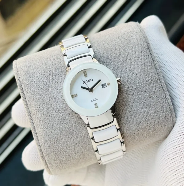 Rado Jubile White & Silver Couple First Copy Watch