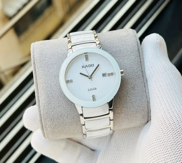 Rado Jubile White & Silver Couple First Copy Watch