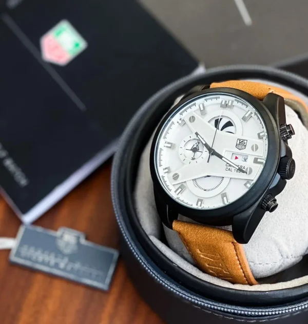 Tag Heuer CR7 Brown Strap First Copy Watch (3) Tag Heuer CR7 Brown Strap First Copy Watch