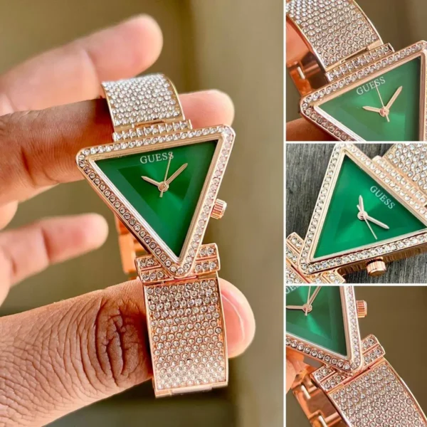 Guess Rose Gold Diamond First Copy Watch
