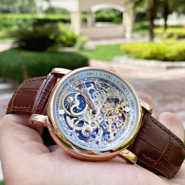 Patek Philippe Automatic Leather First Copy Watch | Replica Watch Patek Philippe Automatic Leather First Copy Watch | Replica Watch