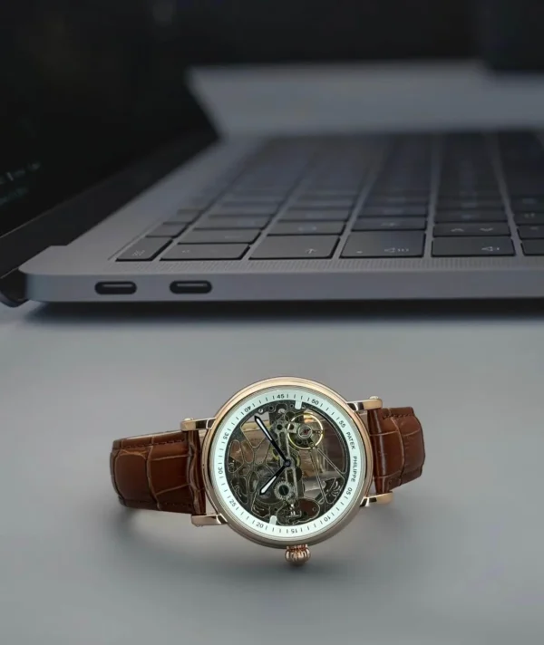 Luxury Patek Philippe Automatic Leather Watch | First Copy Luxury Patek Philippe Automatic Leather Watch | First Copy