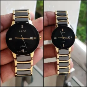 Buy Rado Jubile Black & Gold Couple First Copy Watch