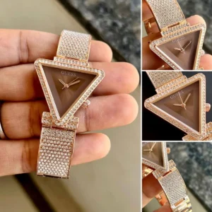 Guess Rose Gold Diamond First Copy Watch