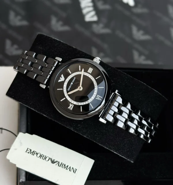 Emporio Armani Black Ceramic Watch India