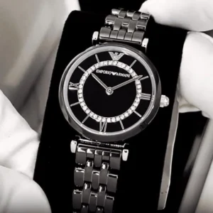 Emporio Armani Black Ceramic Watch India