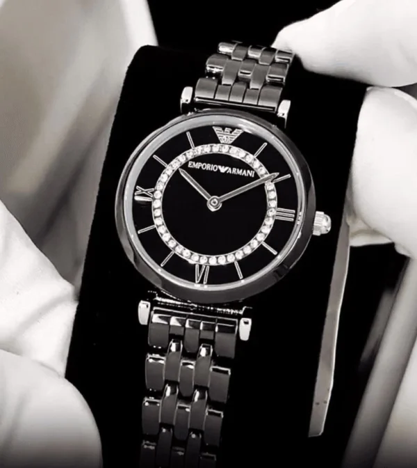 Emporio Armani Black Ceramic Watch India