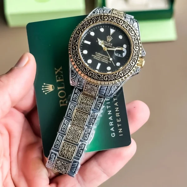 Hand Engraved Rolex Watch India