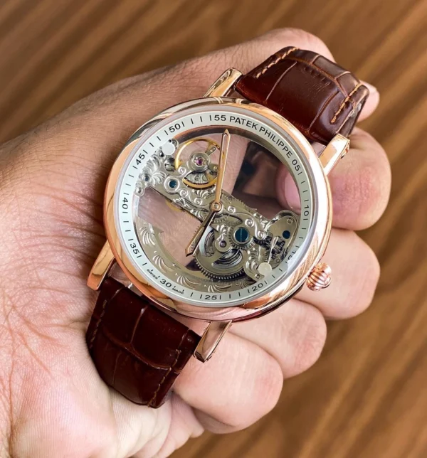 Patek Philippe Leather First Copy Watch (1) Patek Philippe Leather First Copy Watch