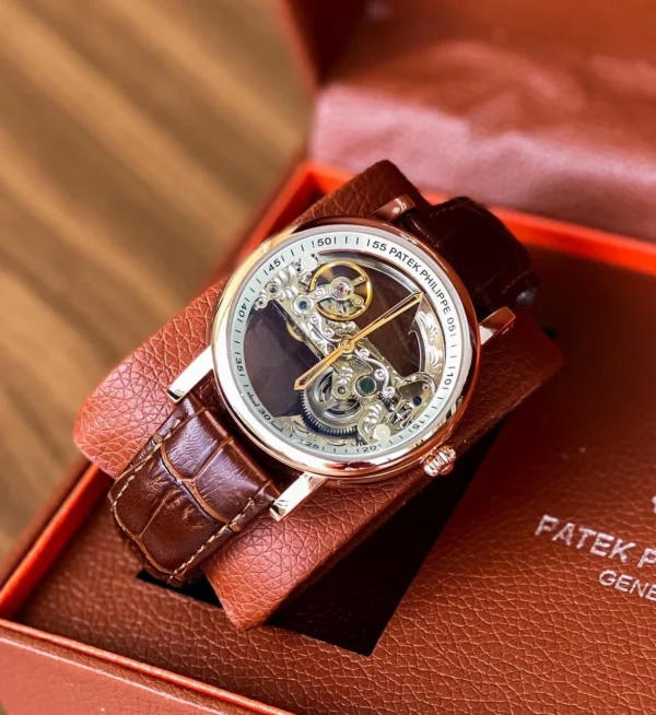 Patek Philippe Leather First Copy Watch (4) Patek Philippe Leather First Copy Watch