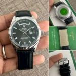 Rolex Day-Date Croco Black First Copy