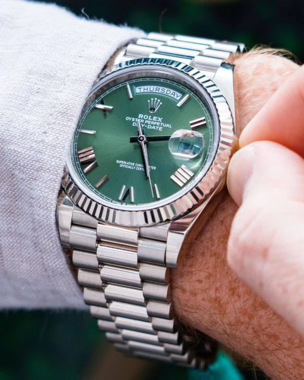 Rolex Day-Date Green Dial First Copy Watch