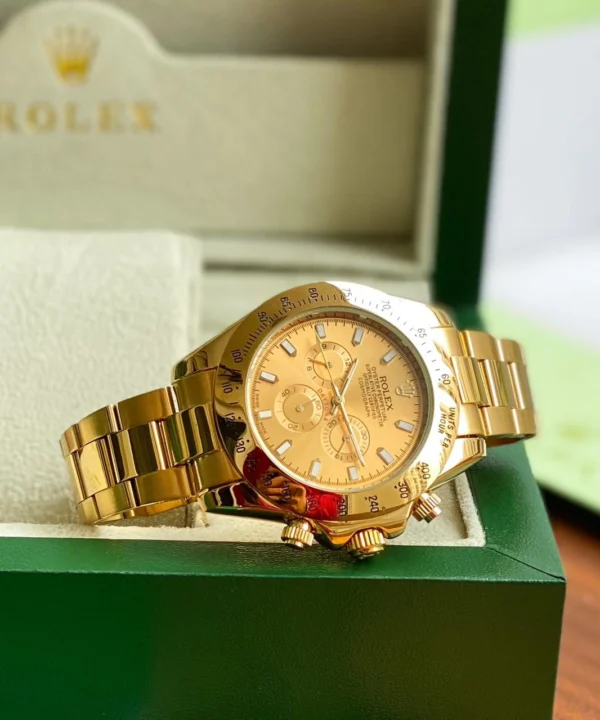 Rolex Daytona Full Gold First Copy Watch (4) Rolex Daytona Full Gold First Copy Watch