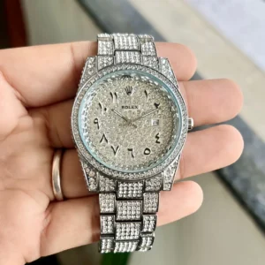 Rolex Silver Diamond First Copy Watch