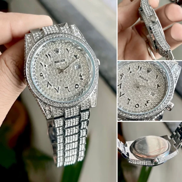 Rolex Silver Diamond First Copy Watch