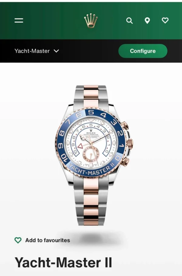 Rolex Yacht-Master II First Copy Watch