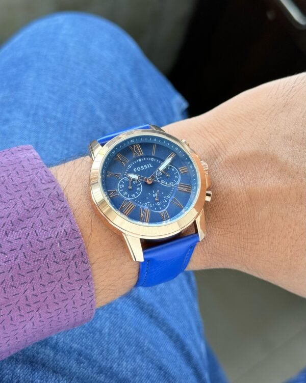 Fossil FS5132 Chronograph Blue Watch in India Fossil FS5132 Chronograph Blue Watch in India