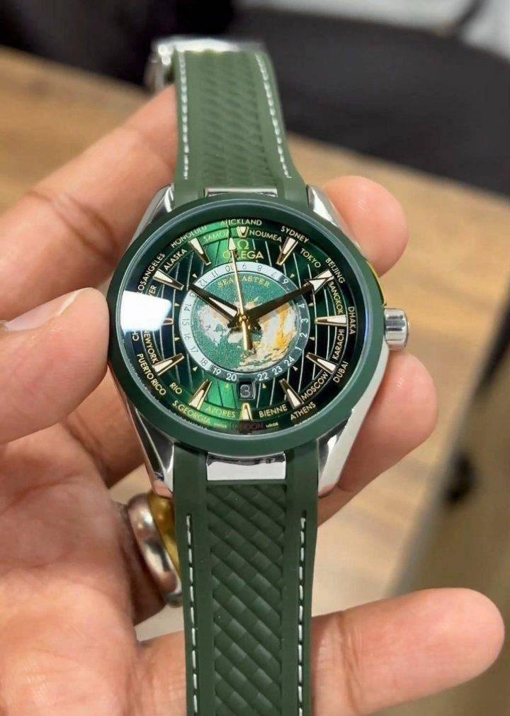 Omega AquaTerra World Map Watch