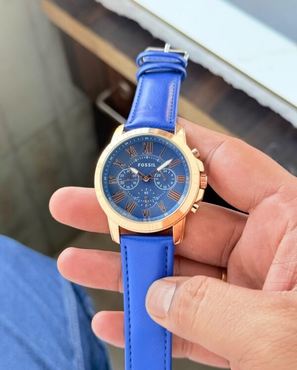 Fossil FS5132 Chronograph Blue Watch in India Fossil FS5132 Chronograph Blue Watch in India