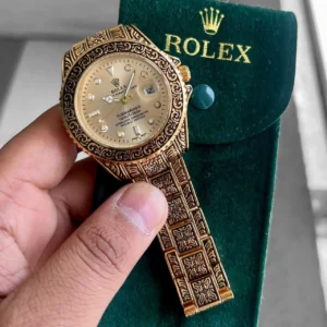 Hand Engraved Rolex Rajwadi Watch