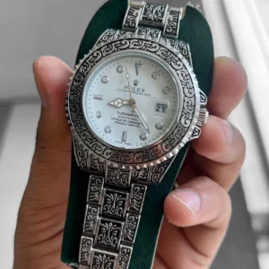 Hand Engraved Rolex Rajwadi Watch