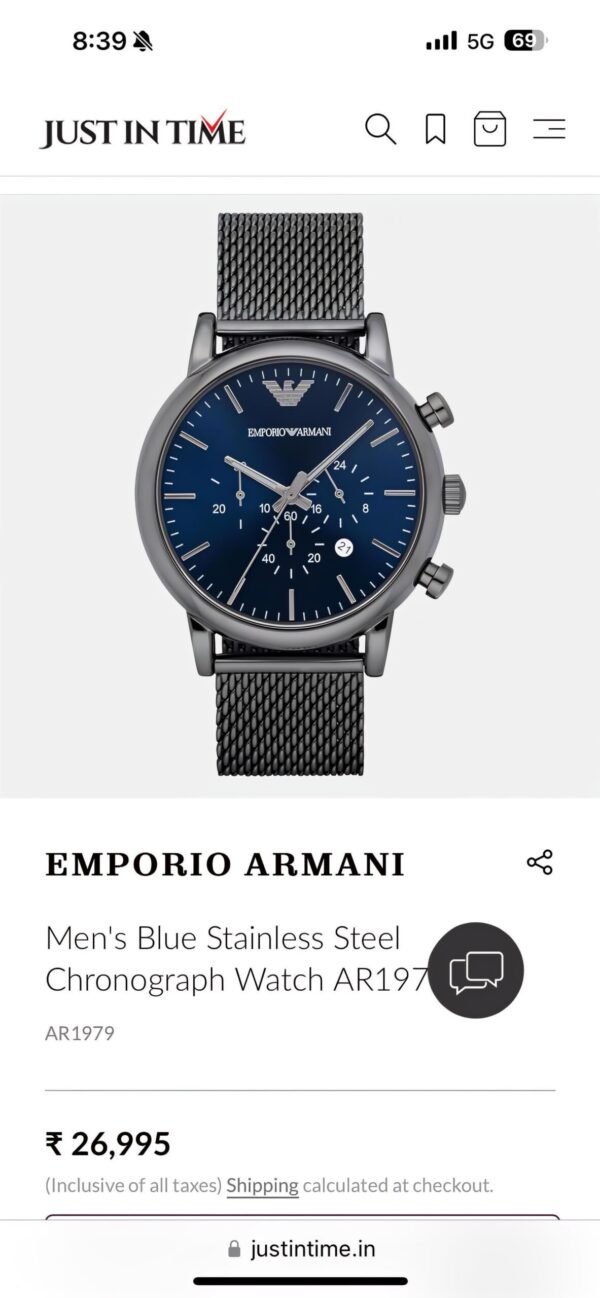 Emporio Armani AR1979 First Copy India Buy in Delhi