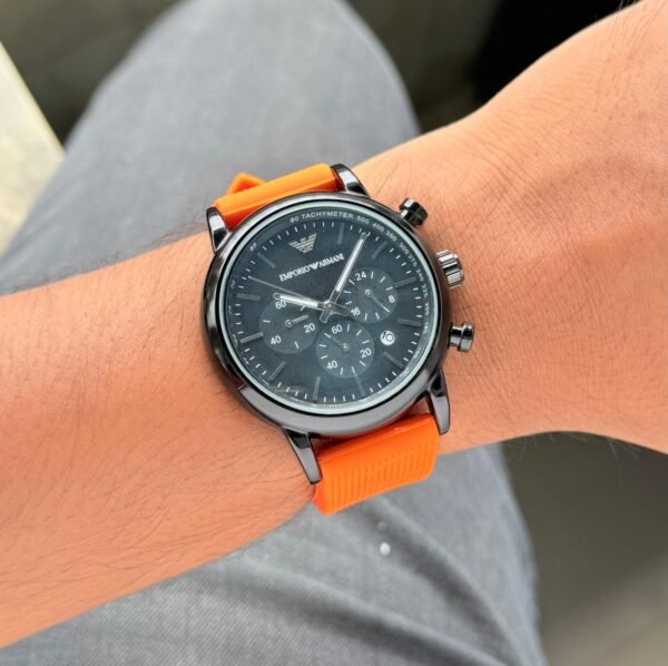 Emporio Armani Orange Sports Men’s First Copy Watch (1) Emporio Armani Orange Sports Men’s First Copy Watch