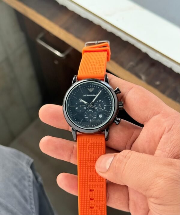 Emporio Armani Orange Sports Men’s First Copy Watch (2) Emporio Armani Orange Sports Men’s First Copy Watch