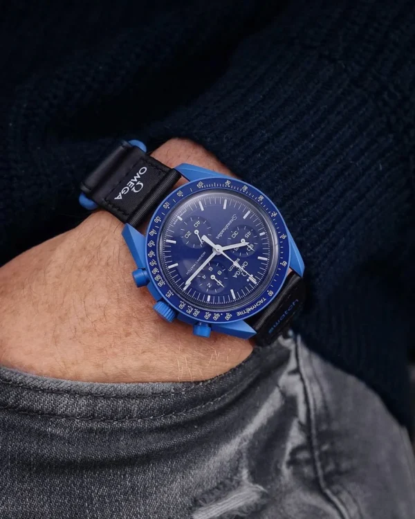 Omega x Swatch Moonswatch Mission to Neptune First Copy Watch on Zest Shop (1) Omega x Swatch Moonswatch Mission to Neptune First Copy Watch on Zest Shop
