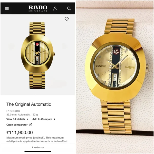 Rado First Copy Watch at Zest Shop