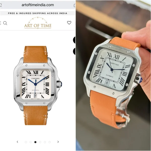 Cartier Santos First Copy Watch Premium Replica in Noida at Zest Shop