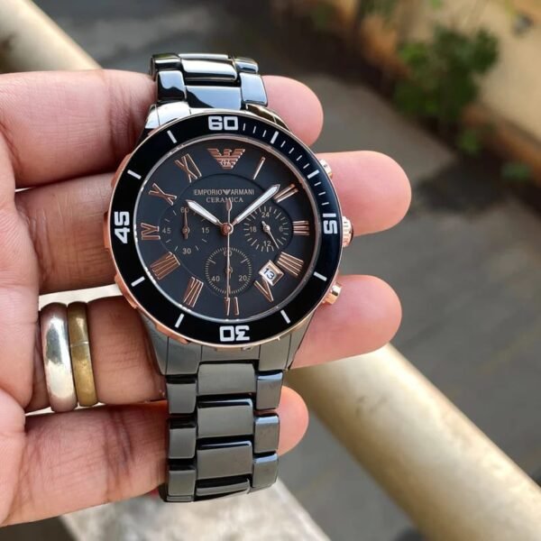 Emporio Armani Black First Copy Watch in Pune at Zest Shop