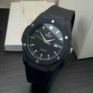 Hublot Men’s Date Leather First Copy Watch Premium Replica