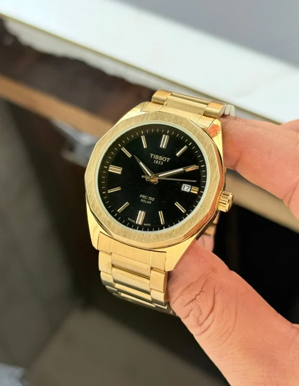 Tissot PRC-100 Solar Automatic Back Open First Copy Watch Premium Replica