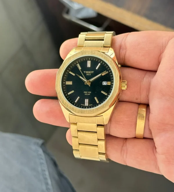 Tissot PRC-100 Solar Automatic Back Open First Copy Watch Premium Replica
