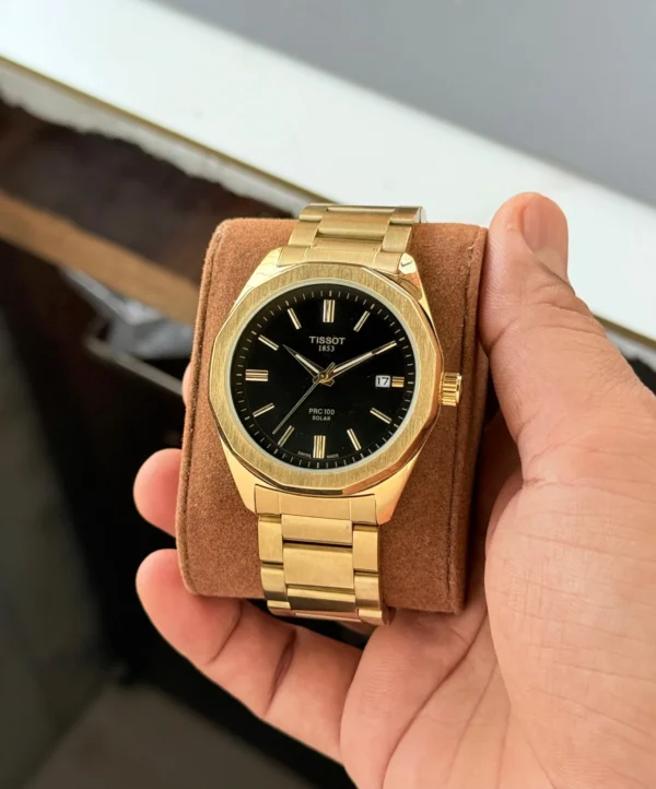 Tissot PRC-100 Solar Automatic Back Open First Copy Watch Premium Replica