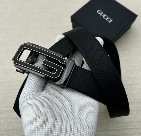 Gucci Black Premium Belt Compact Edition 7AA First Copy