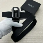 Gucci Black Premium Belt Compact Edition 7AA First Copy