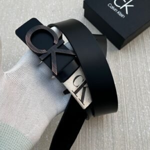 Calvin Klein Reversible Buckle Black Premium Belt Compact Edition 7AA First Copy